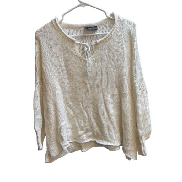 Wooden Ships Sweater Womens Small Medium White - Picture 2 of 5